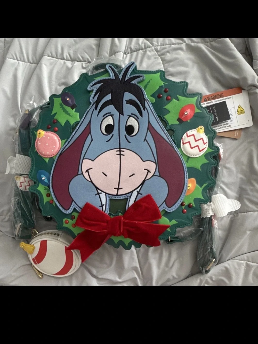 Eeyore Light-Up Crossbody Bag - Blue and Green NWT